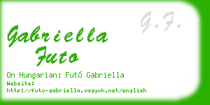 gabriella futo business card