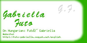 gabriella futo business card